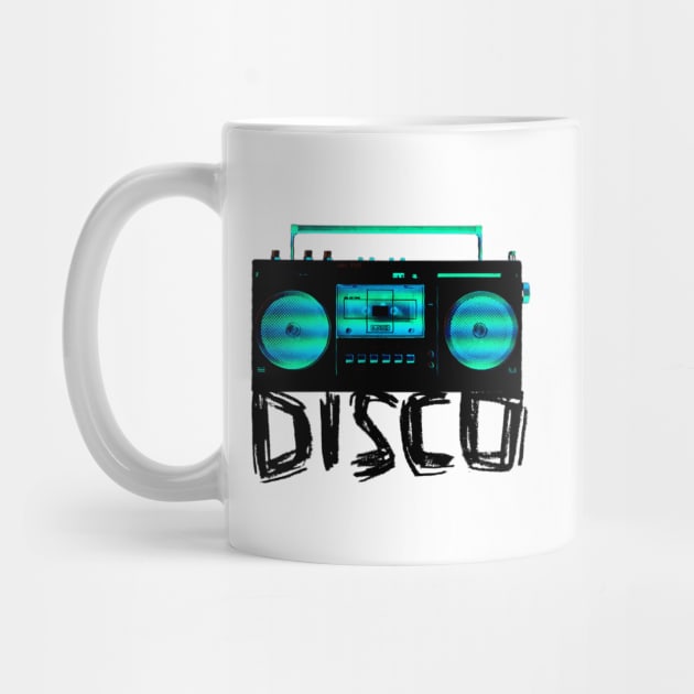 Music Vintage Disco Radio for Disco Party by badlydrawnbabe